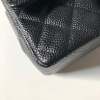 Chanel Caviar Black Quilted Classic Flap Mini SHW