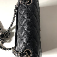 Chanel Caviar Black Quilted Classic Flap Mini SHW