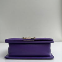 Chanel Small Boy Purple Caviar Lambskin LGHW