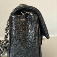 Chanel Caviar Black Quilted Classic Flap Mini SHW