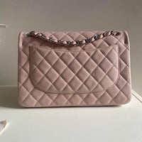 CHANEL Jumbo Classic Double Flap Pink Caviar SHW