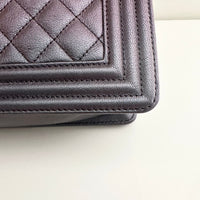 CHANEL Old Medium Boy Purple Mermaid