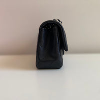 CHANEL Chanel Caviar Black Quilted Classic Flap Mini SHW