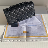 Chanel So Black Lambskin Classic Flap Mini So Black Hardware