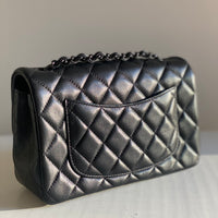 Chanel So Black Lambskin Classic Flap Mini So Black Hardware