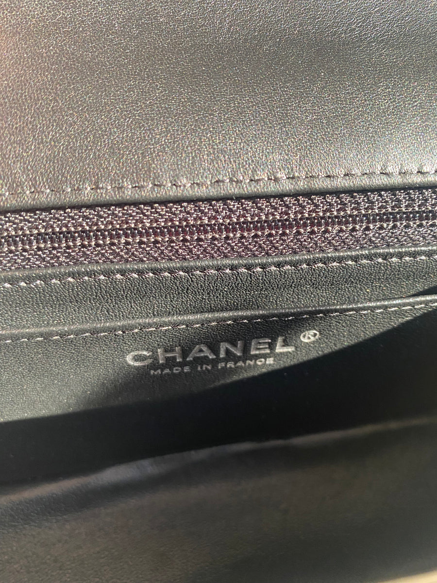 Chanel So Black Lambskin Classic Flap Mini So Black Hardware