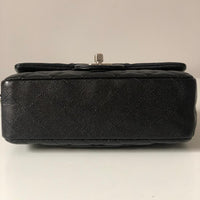 Chanel 18B Caviar Black Quilted Classic Flap Mini SHW