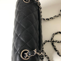 Chanel 18B Caviar Black Quilted Classic Flap Mini SHW