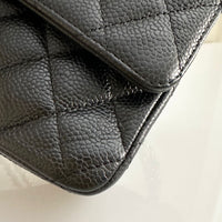 CHANEL Vintage 24K Medium Classic Caviar Double Flap