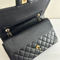 CHANEL Vintage 24K Medium Classic Caviar Double Flap