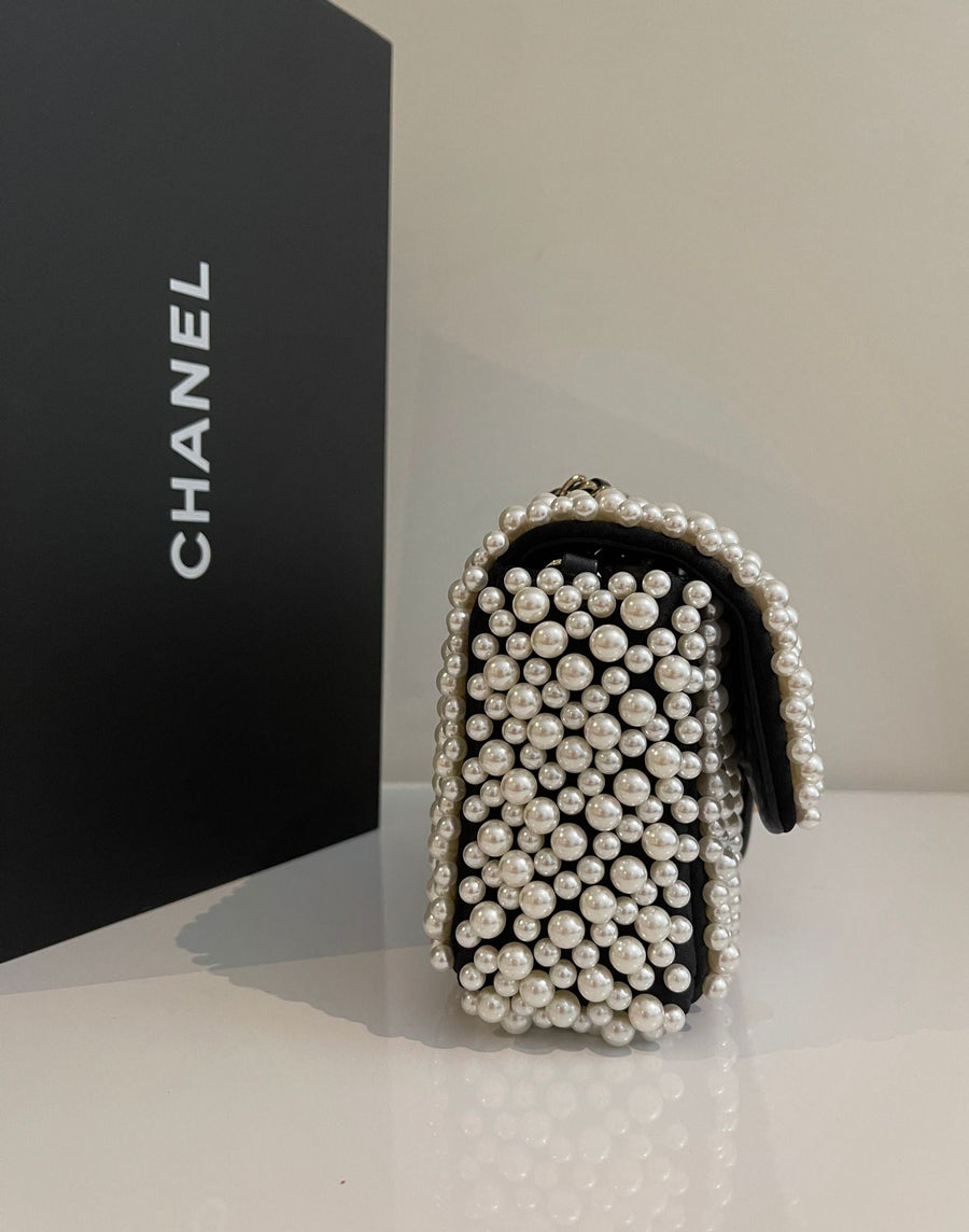 CHANEL PEARL RECTANGULAR MINI BAG