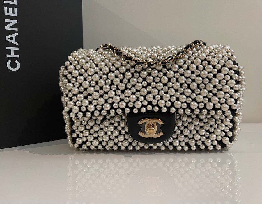 CHANEL PEARL RECTANGULAR MINI BAG