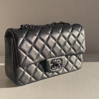 Chanel So Black Lambskin Classic Flap Mini So Black Hardware